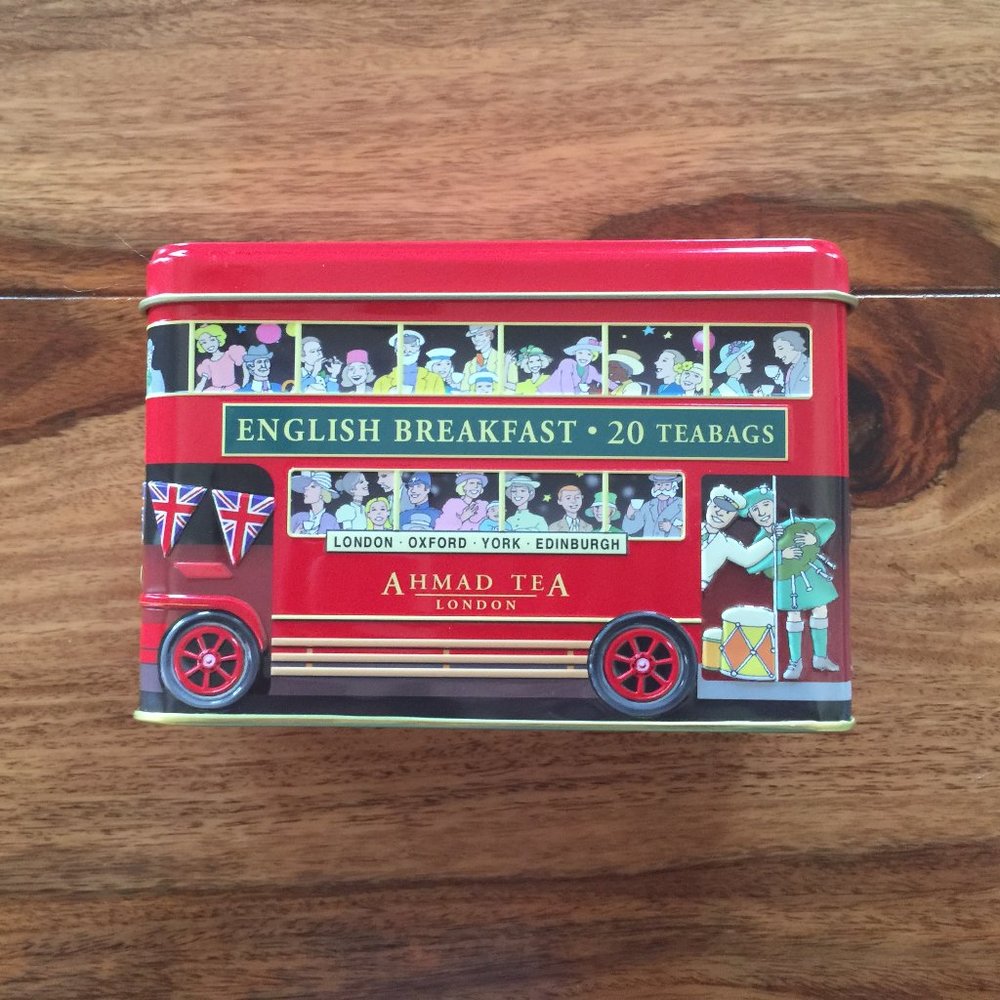 UK Tea Bus Tin (doubles as bank)